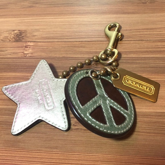 Coach Accessories - Coach Star Peace Keychain
